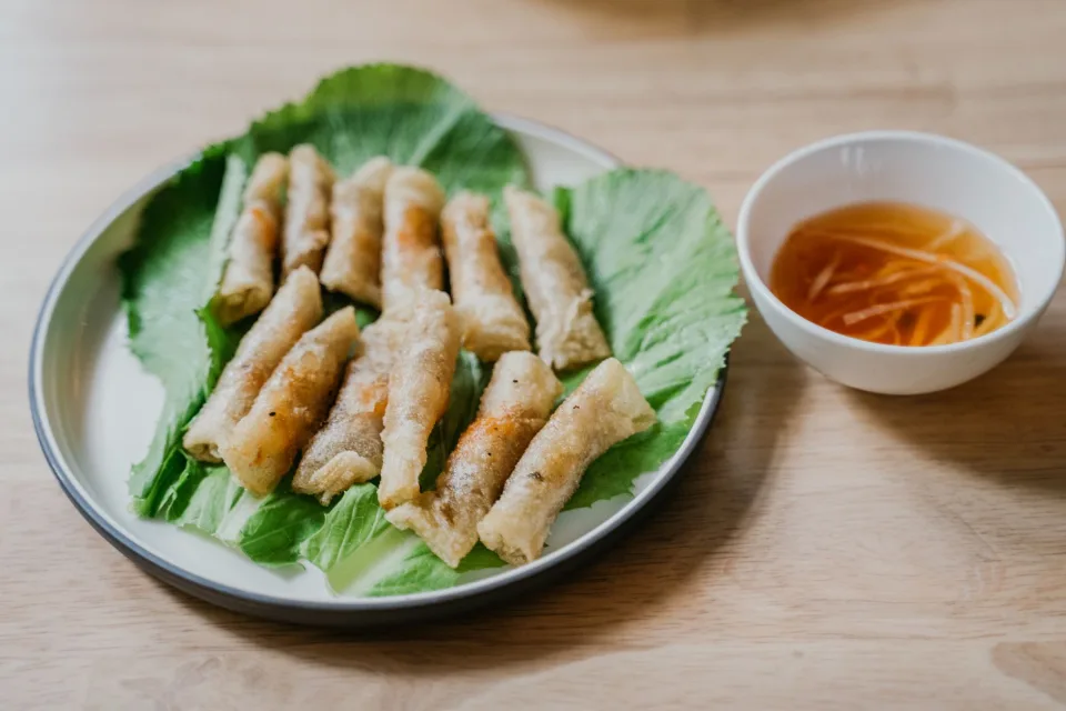 Khu chuẩn bị món chay riêng